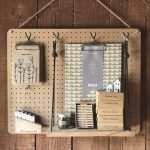 Hanging Pegboard with Shelf / Peg Notice Board / 43 x 55 x 0.5cm